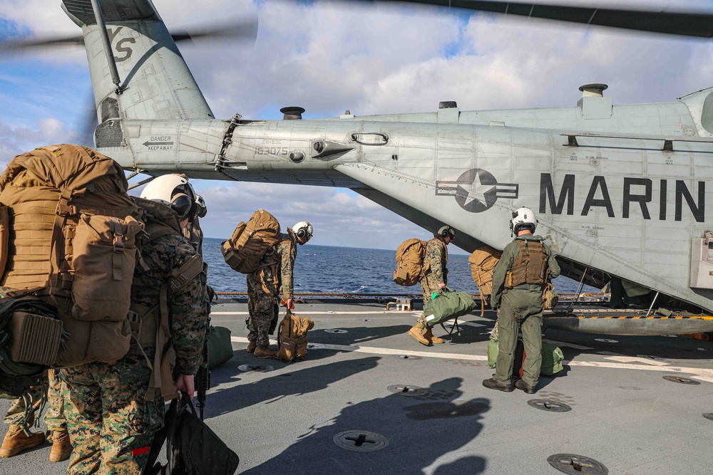 USS Carter Hall (LSD 50) Conducts Flight Quarters, Feb. 7, 2024