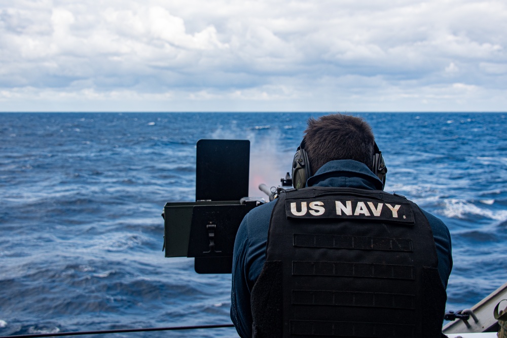 USS Green Bay (LPD 20) Conducts Live-Fire Crew Served Weapons Exercise
