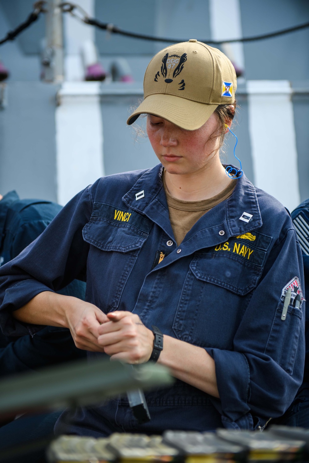 USS Mason Conducts a Live-Fire Training in the Red Sea