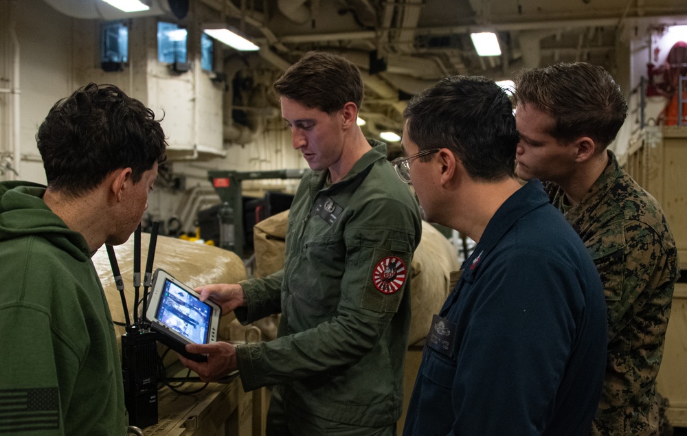 USS America Conducts Explosive Ordnance Disposal Demonstration