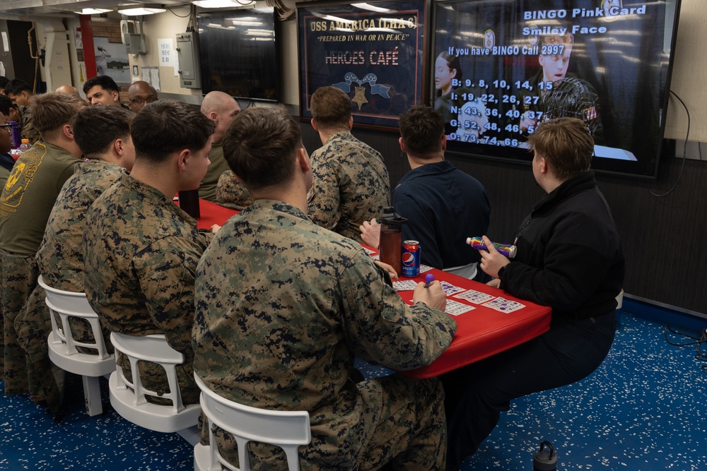 USS America hosts bingo and patch night