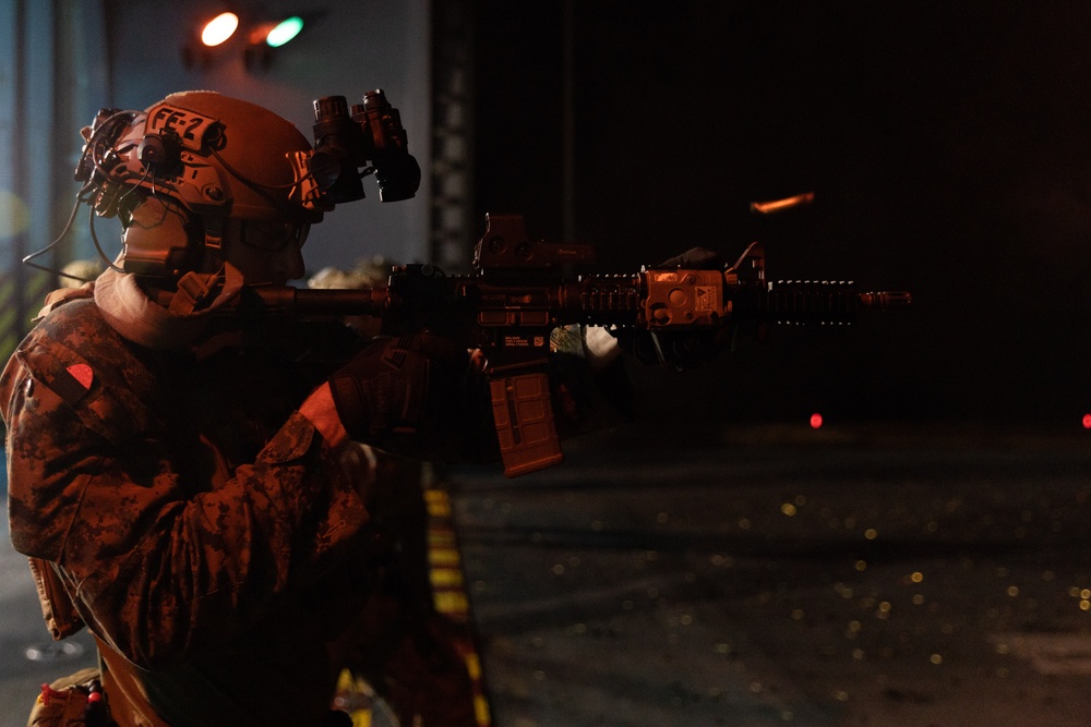 Deck Range aboard USS America