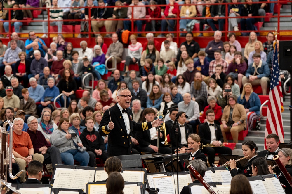 United States Navy Band Performs at Hendersonville High School