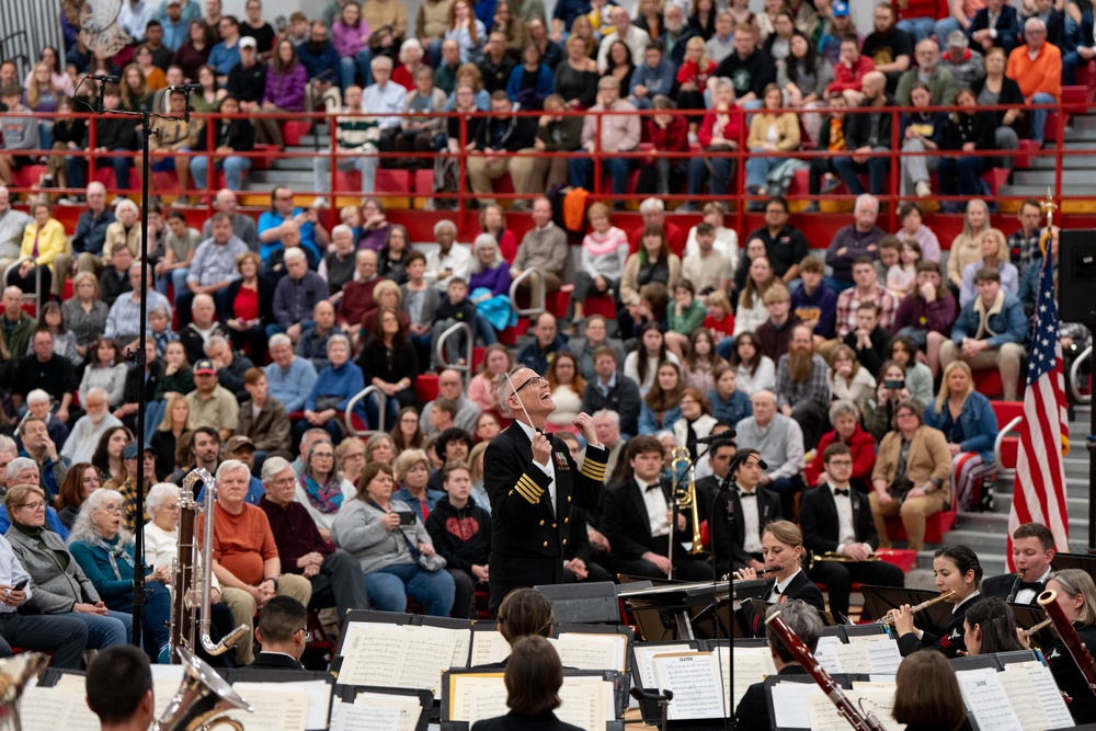 United States Navy Band Performs at Hendersonville High School