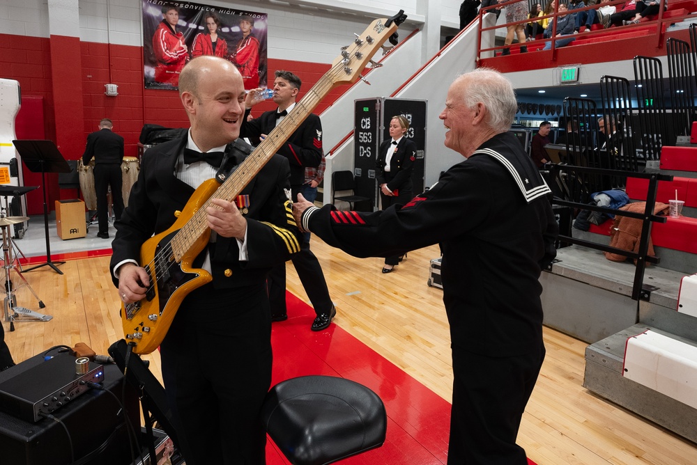 United States Navy Band Performs at Hendersonville High School