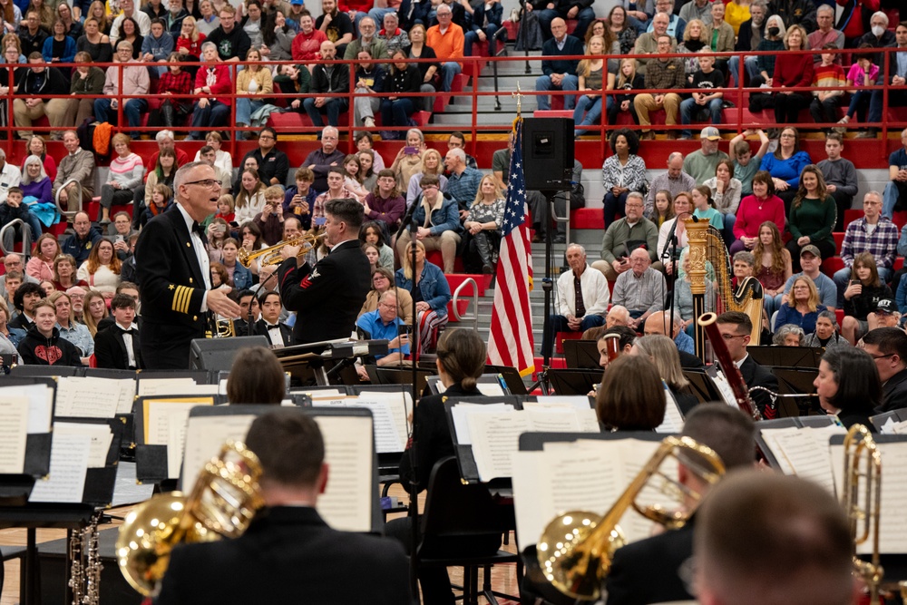 United States Navy Band Performs at Hendersonville High School