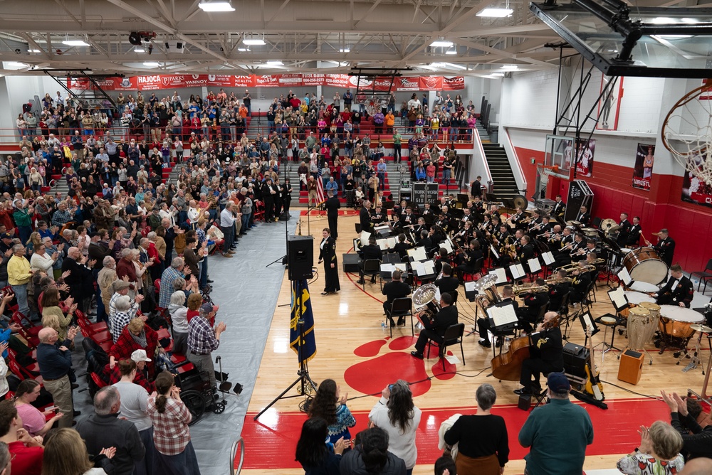 United States Navy Band Performs at Hendersonville High School