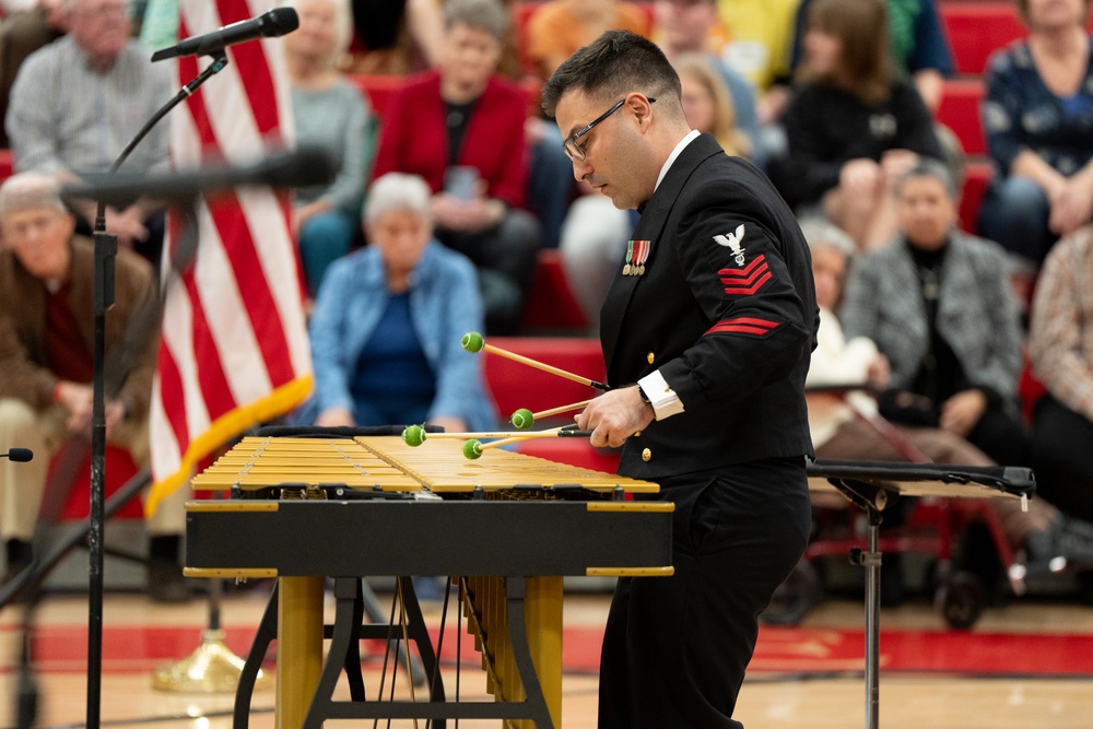 United States Navy Band Performs at Hendersonville High School