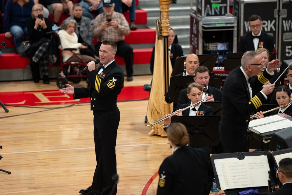 United States Navy Band Performs at Hendersonville High School