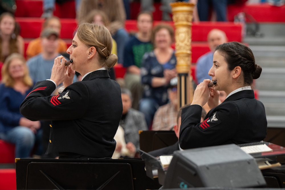 United States Navy Band Performs at Hendersonville High School