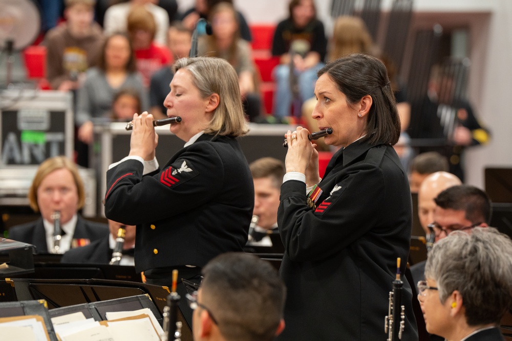 United States Navy Band Performs at Hendersonville High School