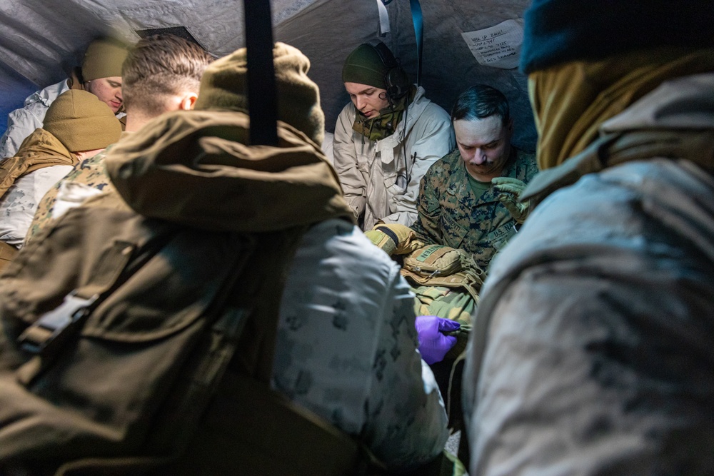 Marines and Sailors participate in exercise Medical Reindeer (Day 3)
