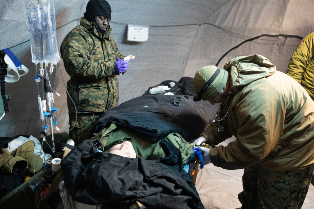 Marines and Sailors participate in exercise Medical Reindeer (Day 3)