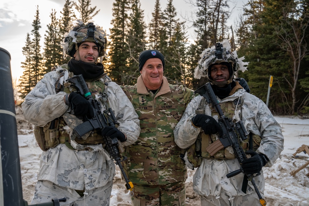 U.S. Army Gen. Charles Flynn visits Alaska during JPMRC 24-02