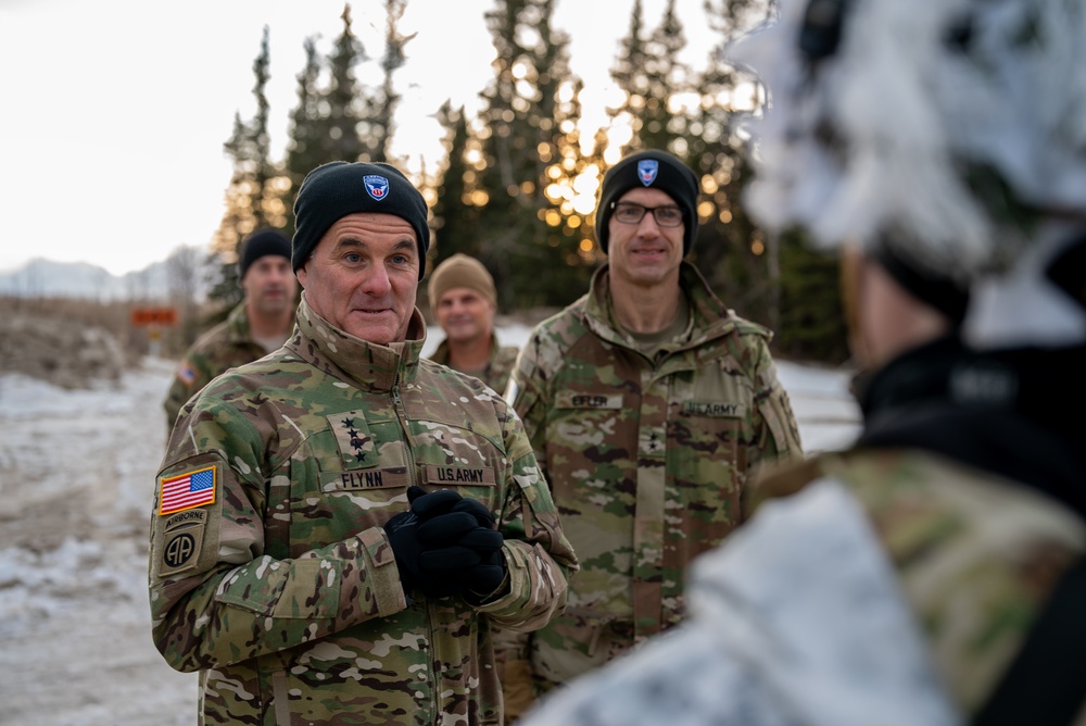 U.S. Army Gen. Charles Flynn visits Alaska during JPMRC 24-02