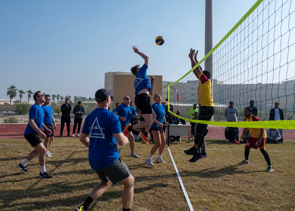 AUAB Airmen participate in Qatar National Sports Day