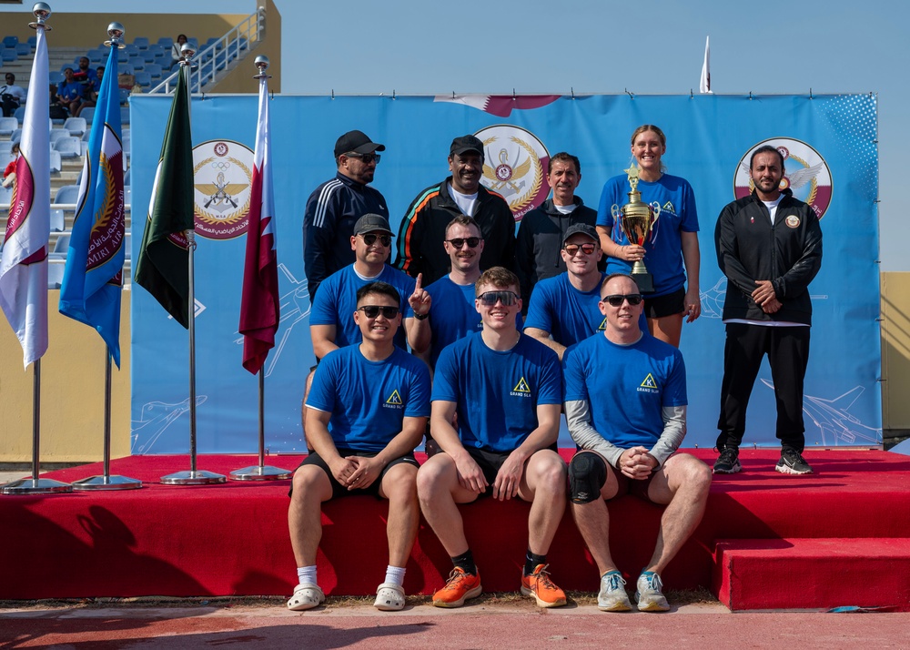 AUAB Airmen participate in Qatar National Sports Day