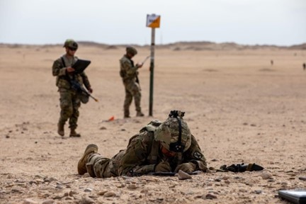 ARCENT Soldiers participate in Expert Infantry and Expert Soldier Badge training