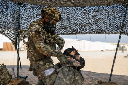 ARCENT Soldiers participate in Expert Infantry and Expert Soldier Badge training