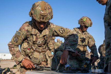 ARCENT Soldiers participate in Expert Infantry and Expert Soldier Badge training