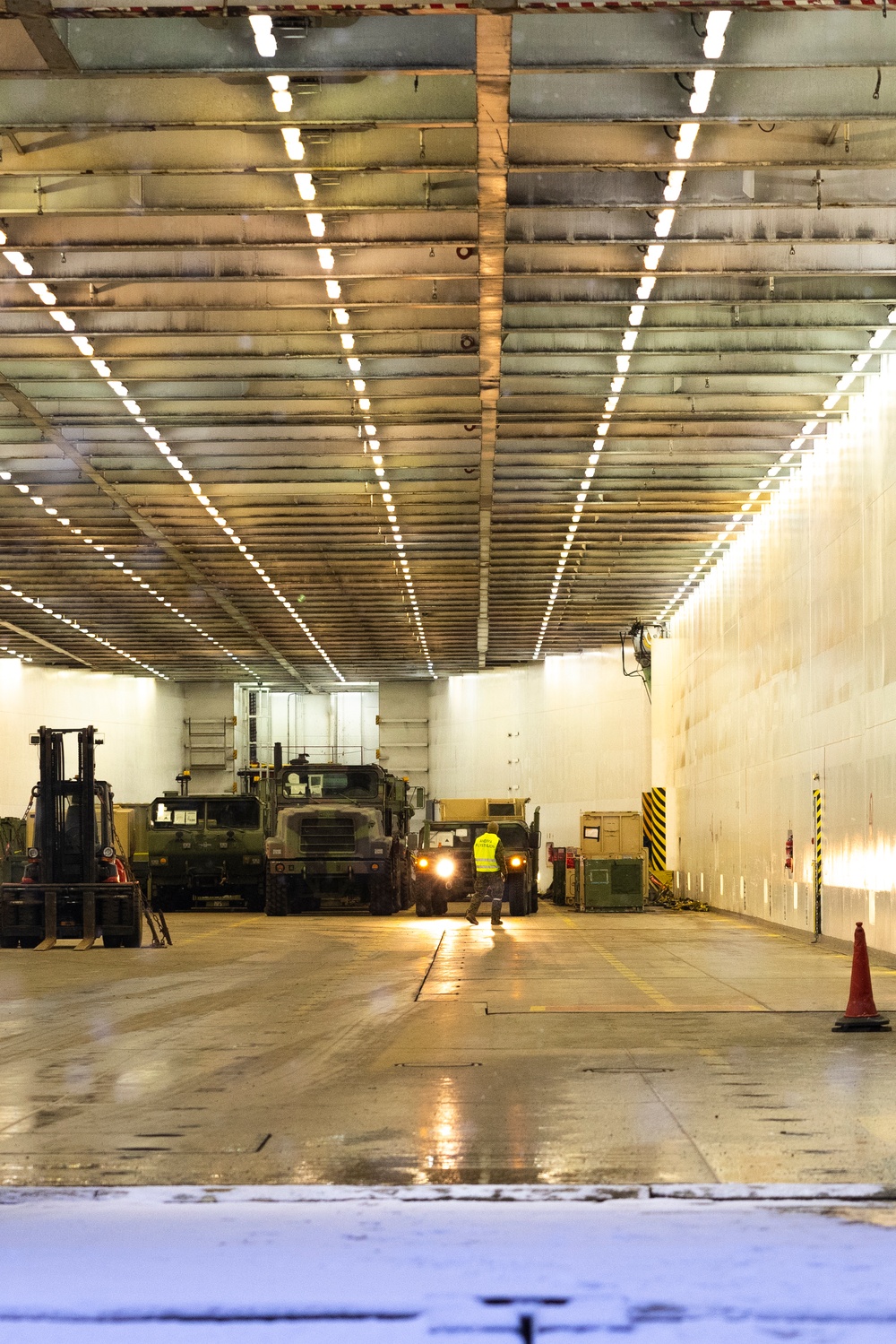 Marine Wing Support Squadron (MWSS) 273 unloads equipment in Norway