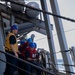 USS Laboon Conducts Replenishment-At-Sea and Small Arms Qualification in the Red Sea