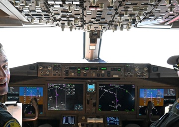 157th Air Refueling Wing performs KC-46 flyover at El Salvador air show