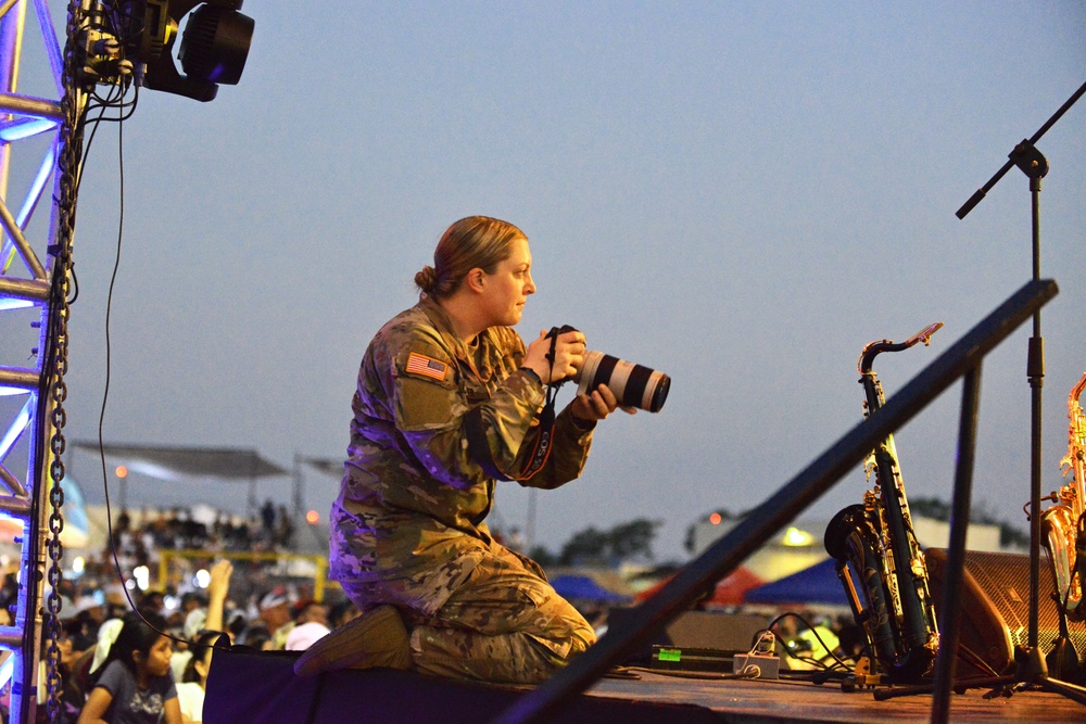 114th Public Affairs captures 39th Army Band performance at El Salvador air show