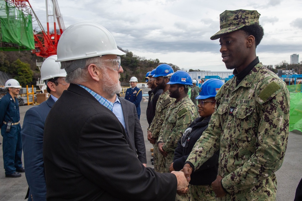 USS Ronald Reagan (CVN) hosts tour for members of the Senate Armed Forces Committee