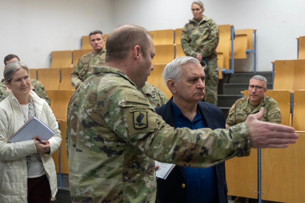 U.S. Senator Jack Reed Tours Grafenwoehr Training Area