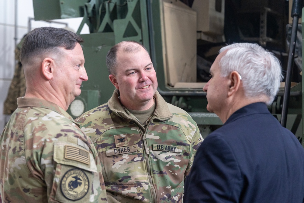 U.S. Senator Jack Reed Tours Grafenwoehr Training Area