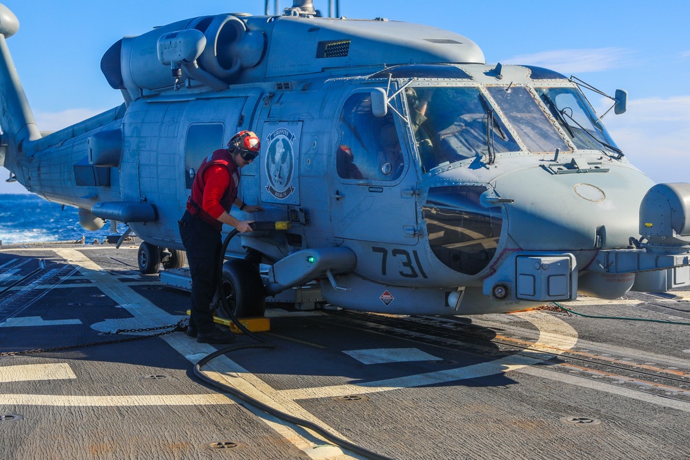 Flight Operations aboard the USS Bulkeley