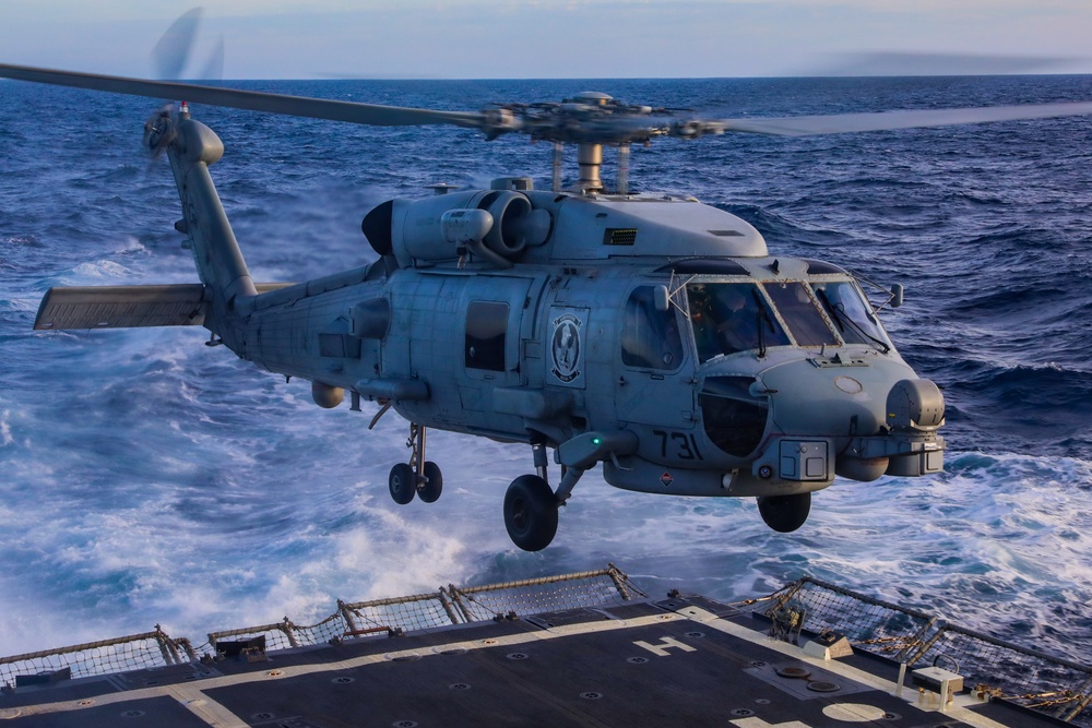 Flight Operations aboard the USS Bulkeley