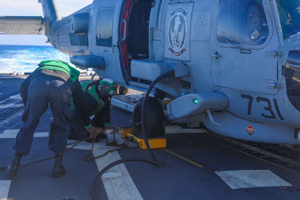Flight Operations aboard the USS Bulkeley
