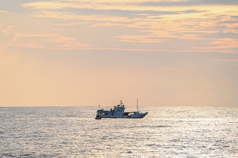 U.S. Coast Guard Cutter Harriet Lane, Fiji shipriders conduct fishery boardings