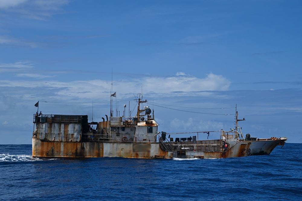 U.S. Coast Guard Cutter Harriet Lane, Fiji shipriders conduct fishery boardings