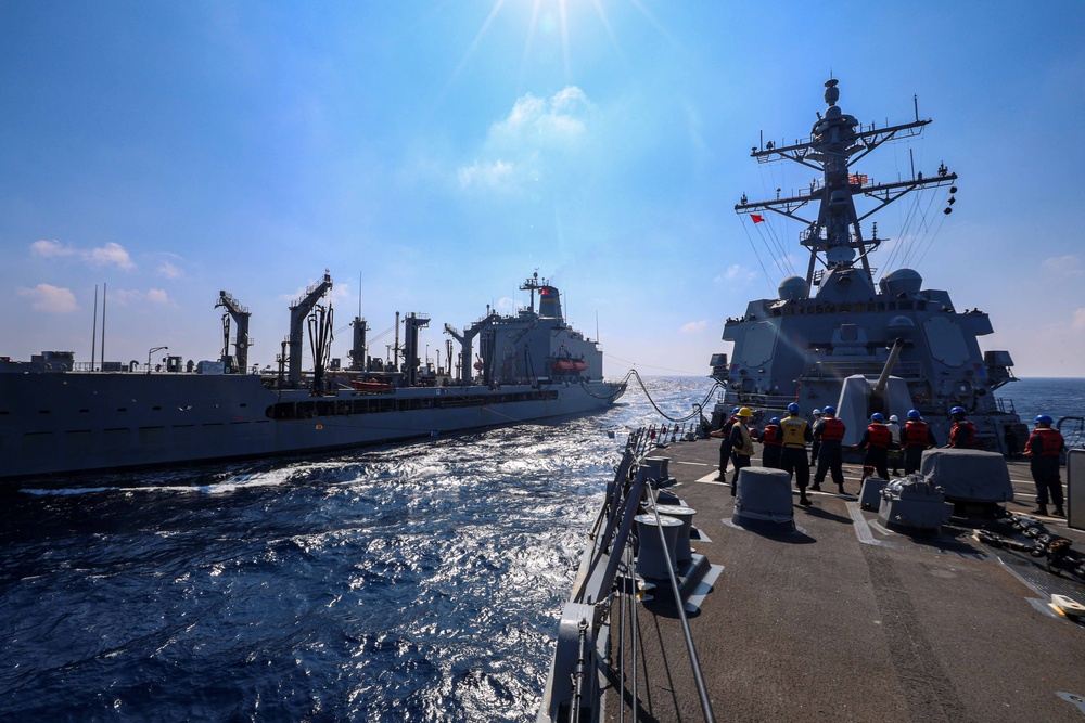 USS John Finn Conducts Replenishment-at-sea