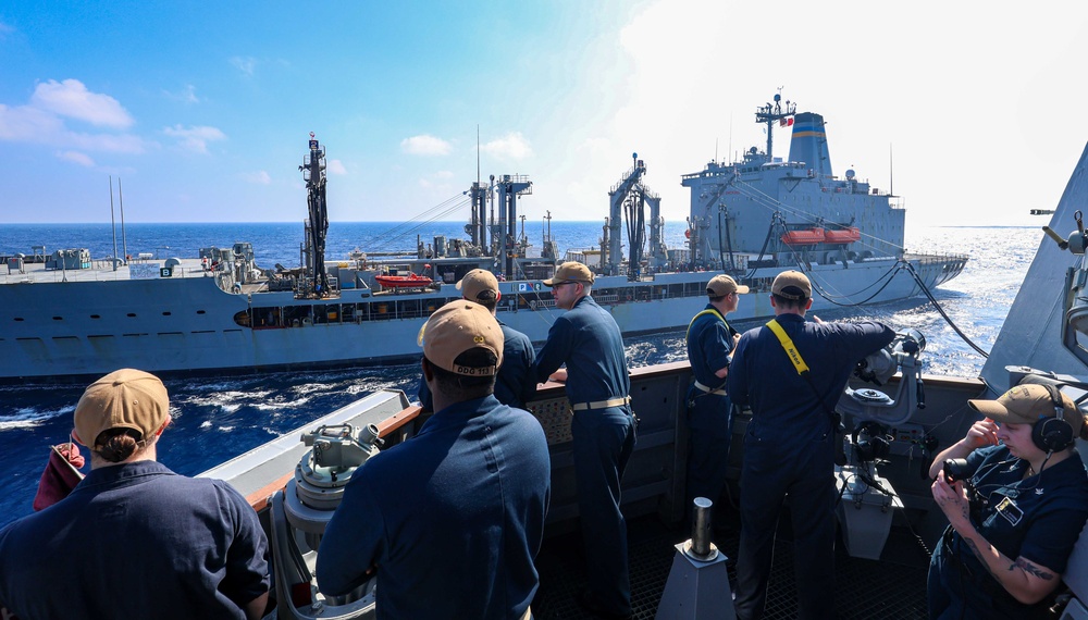 USS John Finn Conducts Replenishment-at-sea