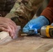 U.S. service members at AB 201 build desks for Agadez schoolchildren