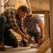 U.S. service members at AB 201 build desks for Agadez schoolchildren