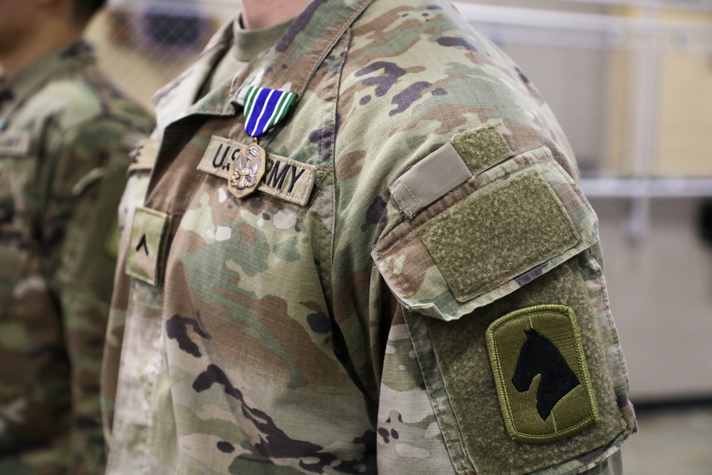 First formation for new Kentucky National guardsmen