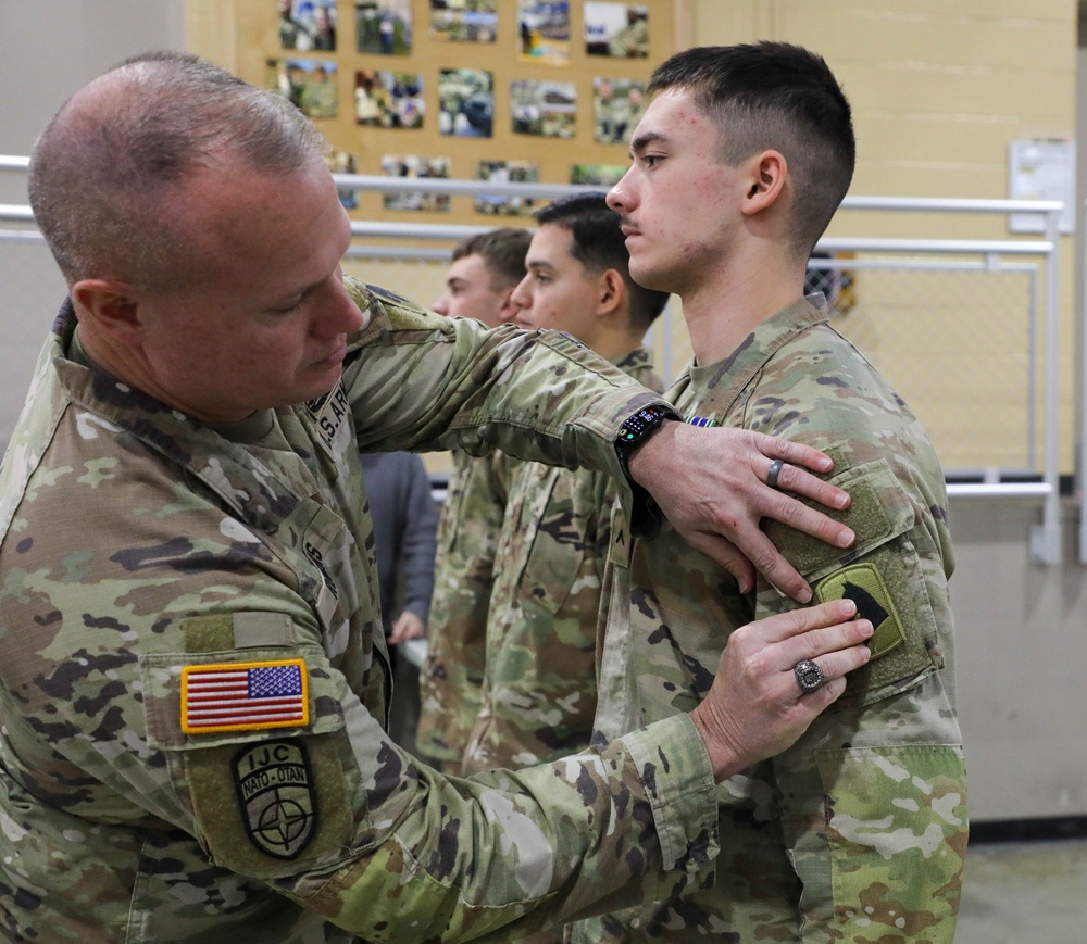 First Formation for new kentucky National Guardsmen