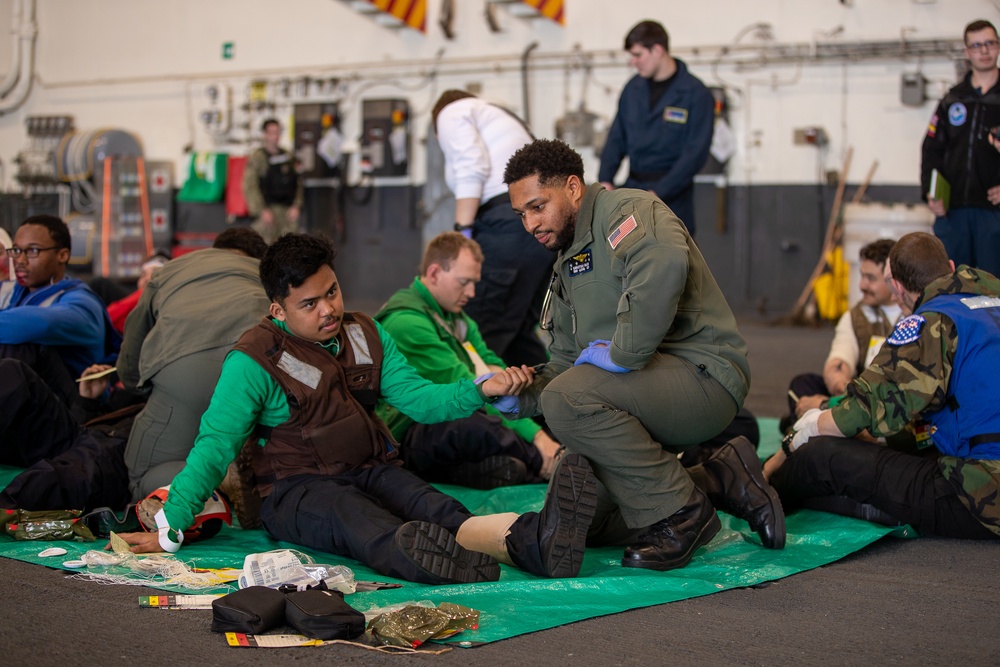 George Washington conducts Mass Casualty Drill