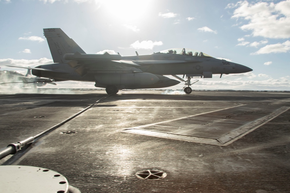 Abraham Lincoln conducts flight operations