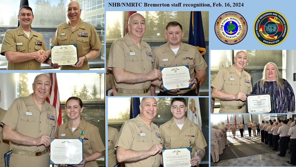 NHB/NMRTC Bremerton Staff Recognition, Feb. 16, 2024