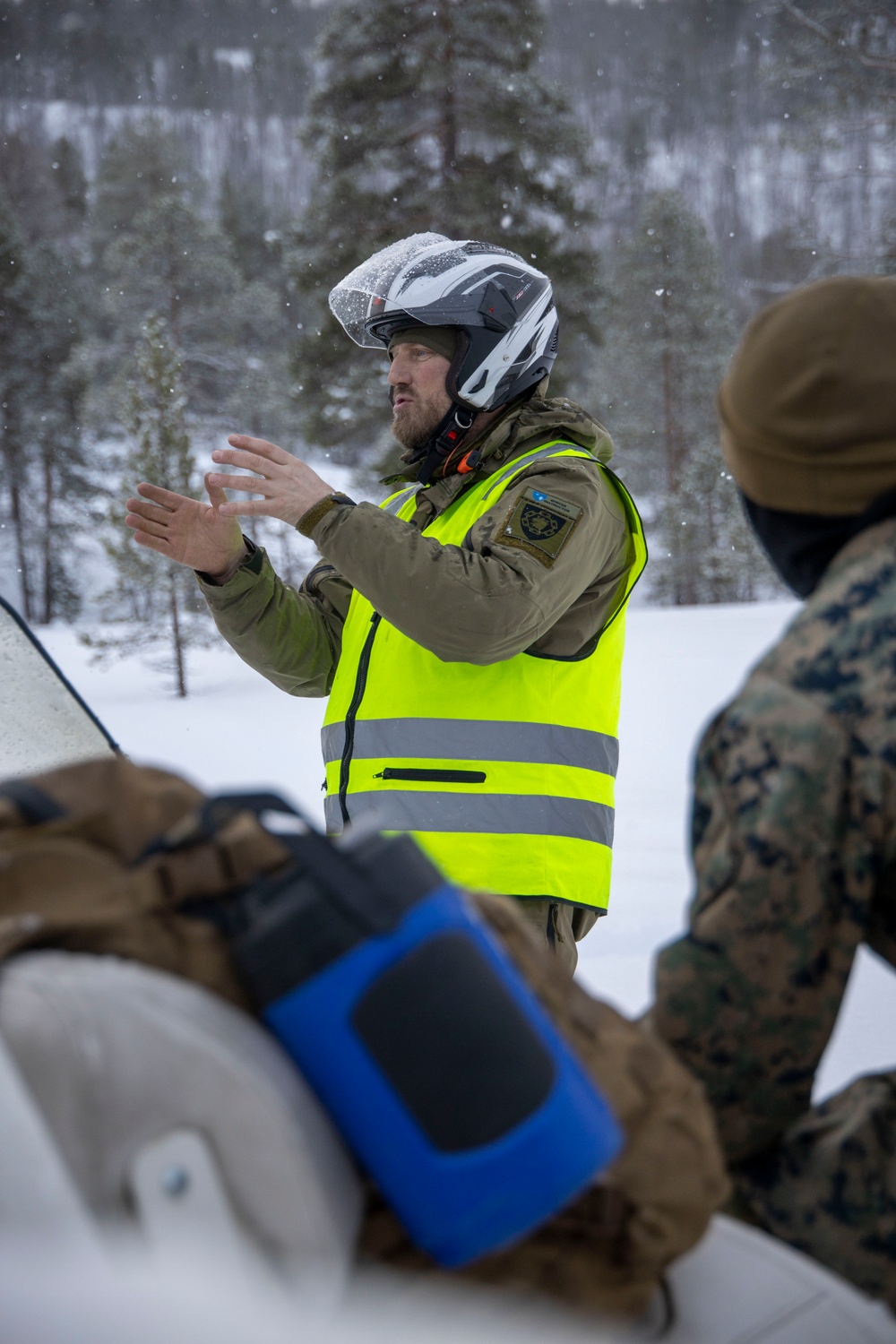 U.S. Marines from II Marine Expeditionary Force participate in Snow Mobile training during Nordic Response 24