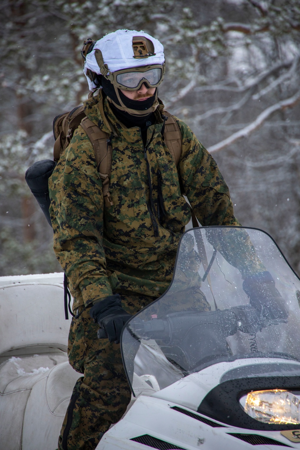 U.S. Marines from II Marine Expeditionary Force participate in Snow Mobile training during Nordic Response 24