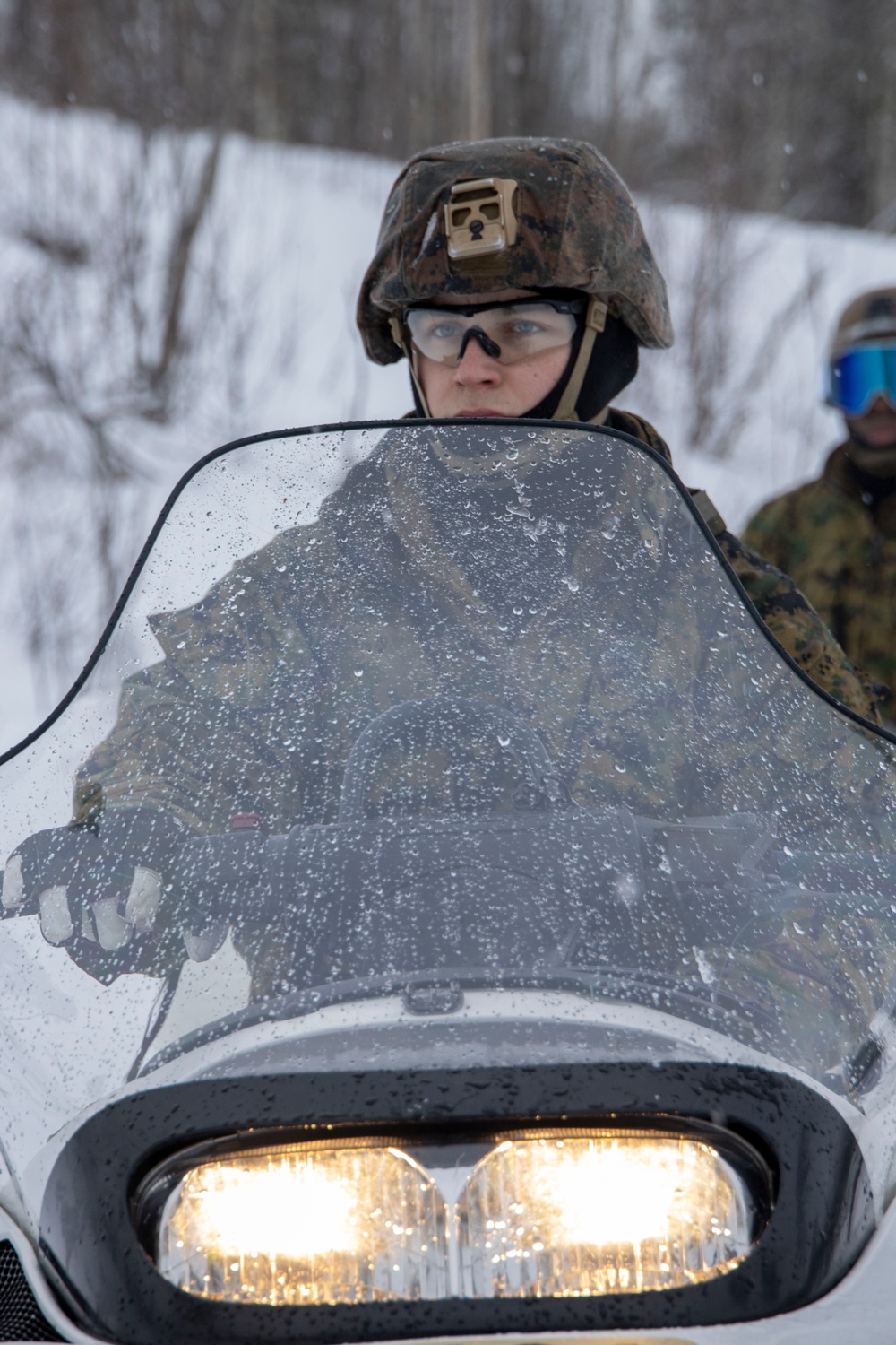 U.S. Marines from II Marine Expeditionary Force participate in Snow Mobile training during Nordic Response 24