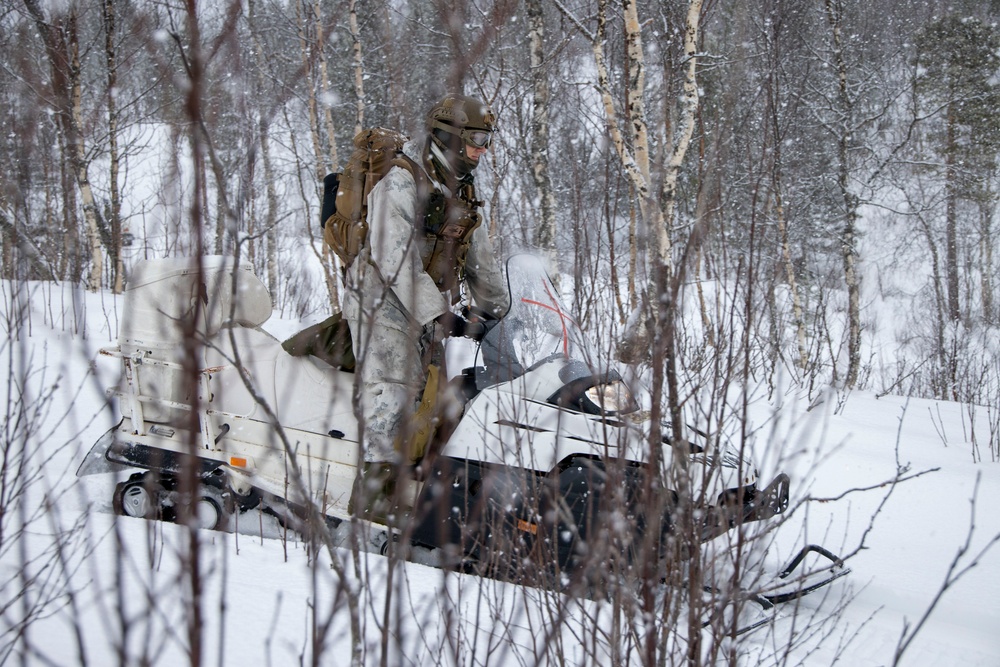 II Marine Expeditionary Force participates in Snow Mobile training during Nordic Response 24.