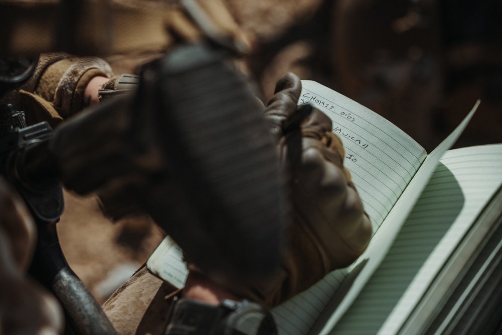 Marines with V1/4 conduct defensive operations during MDMX for SLTE 2-24